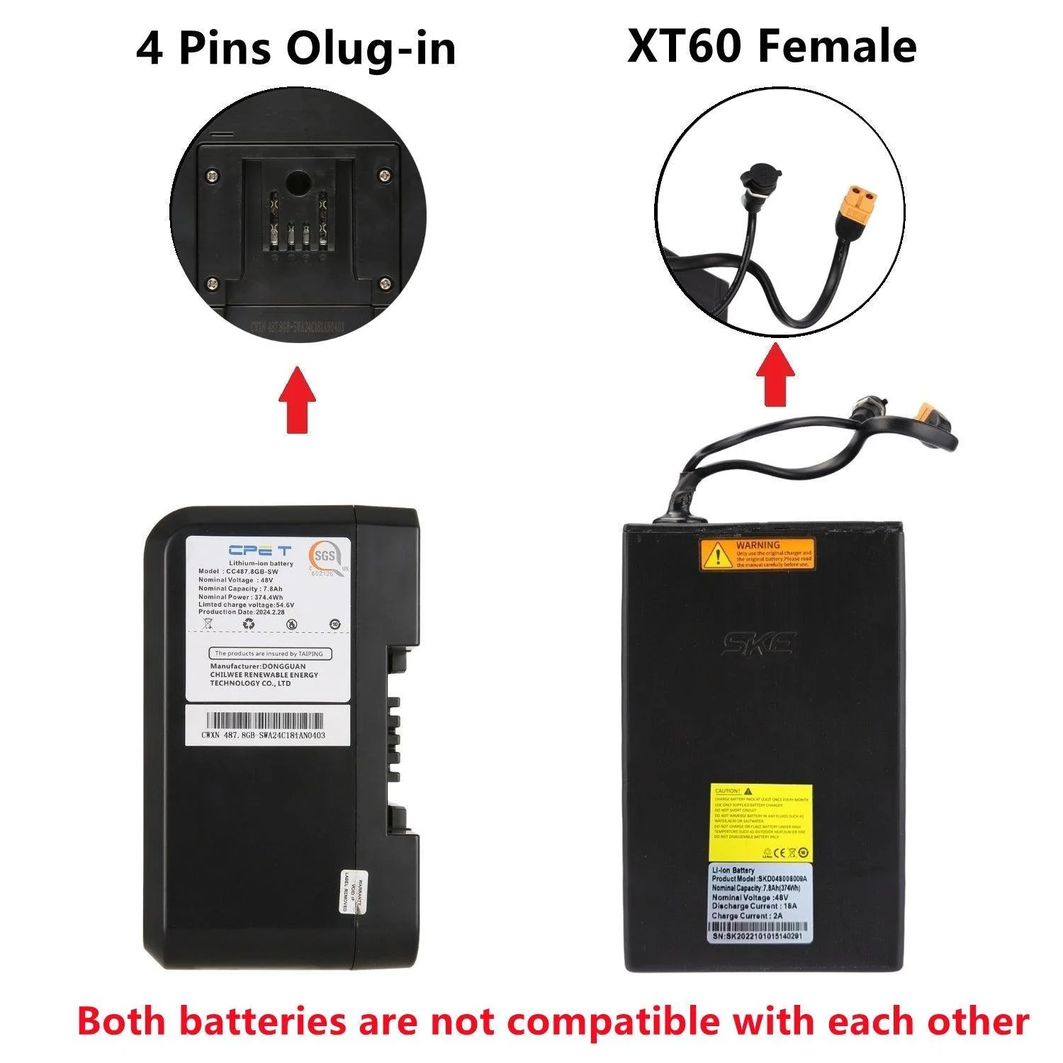 VIVI Electric Bike Battery For M026TGBUL Ebike - Image 3