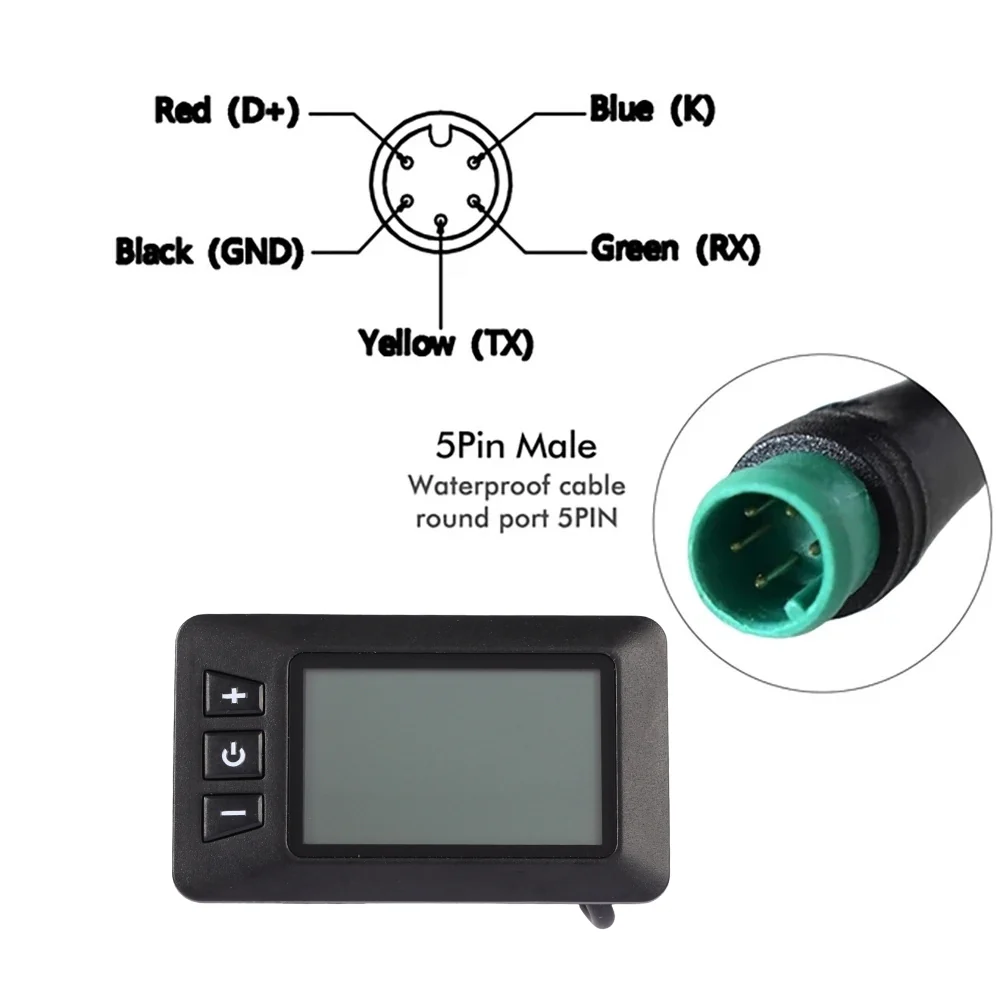 VIVI Electric Bike Computer 48V P3H LCD Display Meters - Image 4